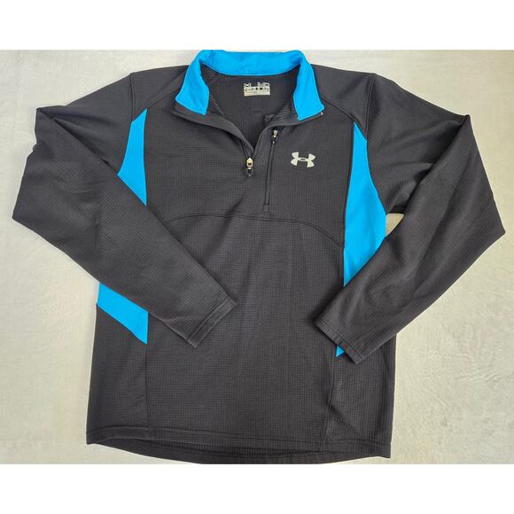 Under Armour Pullover Mens MD Black Regular All Seasons Gear Quarter Zip 1211359 - Picture 1 of 5